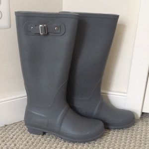 Gray Rain Boots